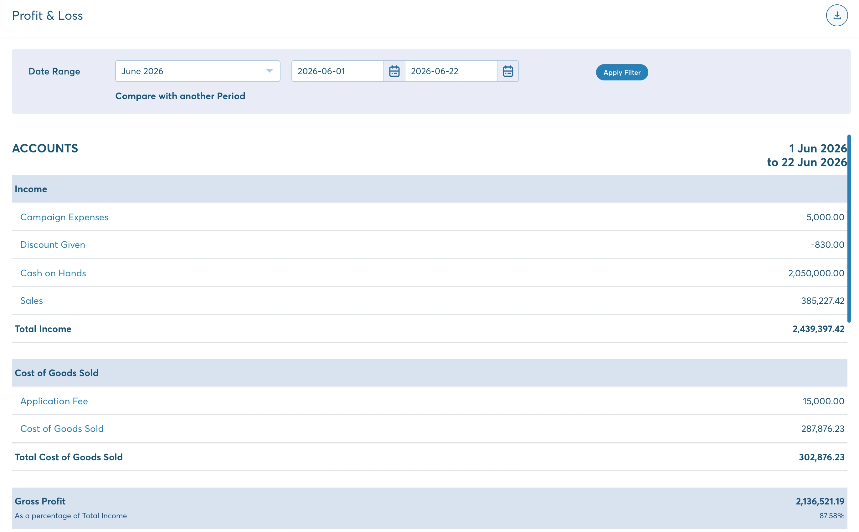 Financial Reporting
